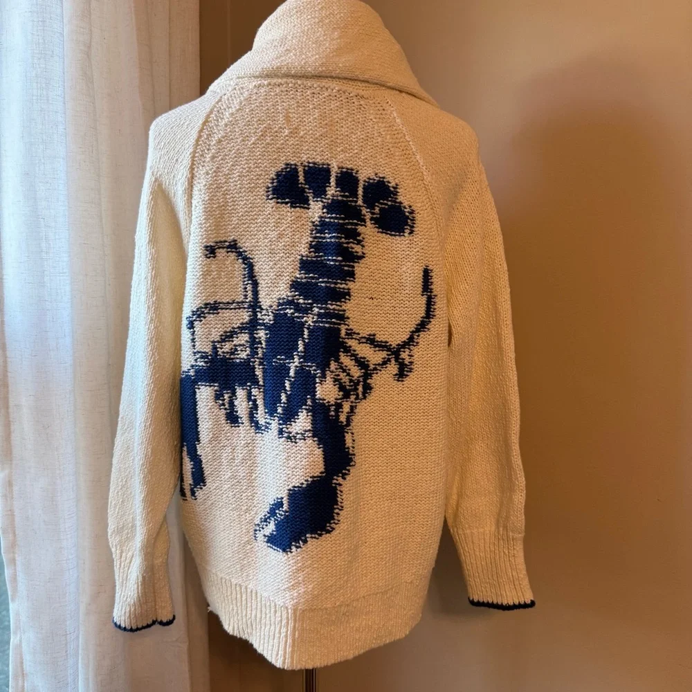 NWOT Maeve Lobster Shawl Cardigan - Picture 3 of 6